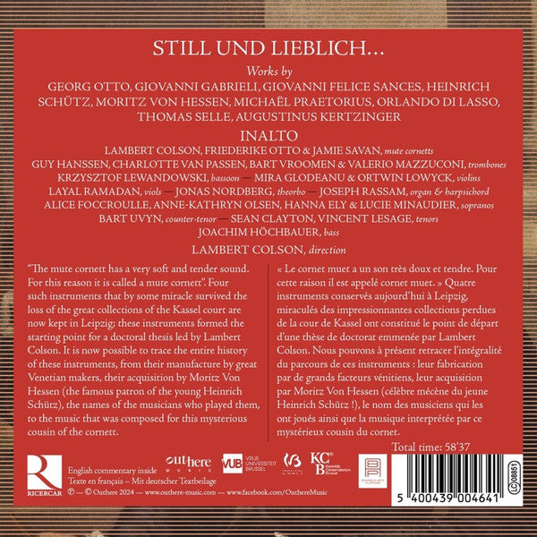 Inalto, Lambert Colson : Still Und Lieblich (CD, Album)