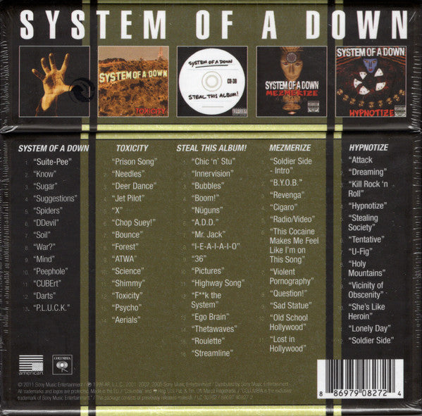 System Of A Down : System Of A Down (5xCD, Album + Box, Comp)