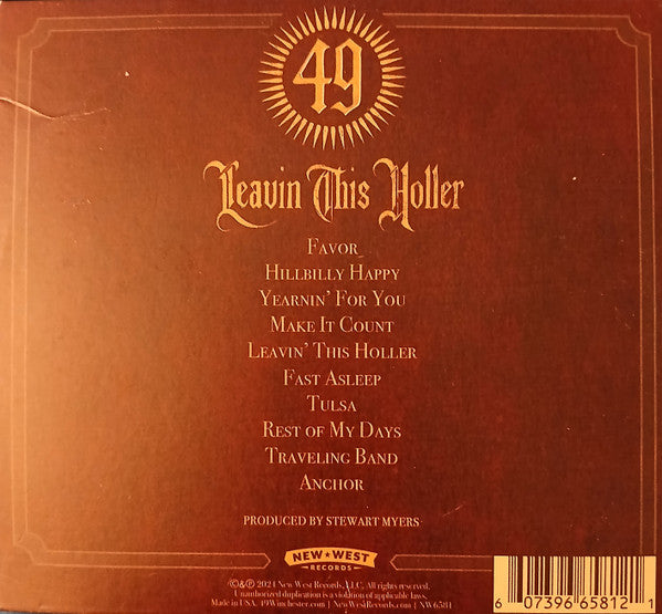 49 Winchester : Leavin' This Holler (CD, Album)