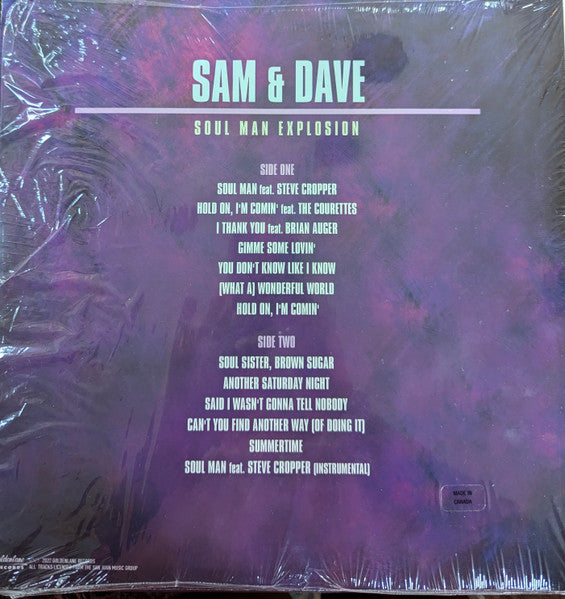 Sam & Dave : Soul Man Explosion (LP, Album, Comp)