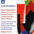 Igor Stravinsky, Jennifer Frautschi, Jeremy Denk, Philharmonia Orchestra, Twentieth Century Classics Ensemble, Robert Craft : Duo Concertant / Sonata For Two Pianos / Requiem Canticles / Abraham And Isaac / Élégie / Bluebird (CD, Comp)