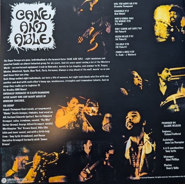 Cane And Able : Cane And Able (LP, Album, RE, Unofficial)