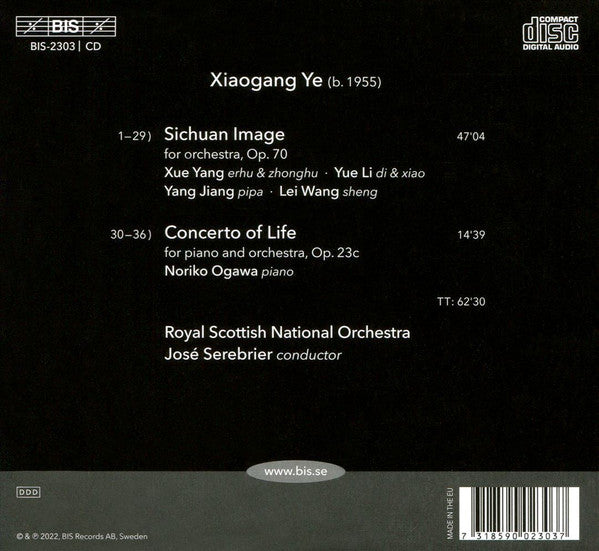 Xiaogang Ye, Noriko Ogawa, Royal Scottish National Orchestra, Jose Serebrier : Sichuan Image (CD, Album)