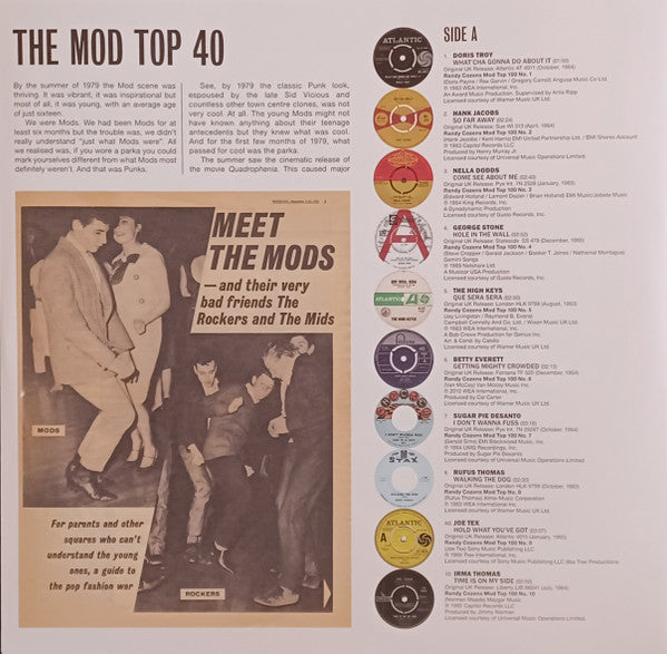 Eddie Piller : The Mod Top 40 (2xLP, Comp)