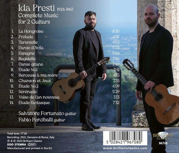 Ida Presti - Salvatore Fortunato (2) & Fabio Perciballi : Complete Music For 2 Guitars (CD, Album)
