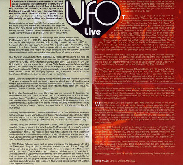 UFO (5) : Live (CD, Album, RE, RM, Dig)