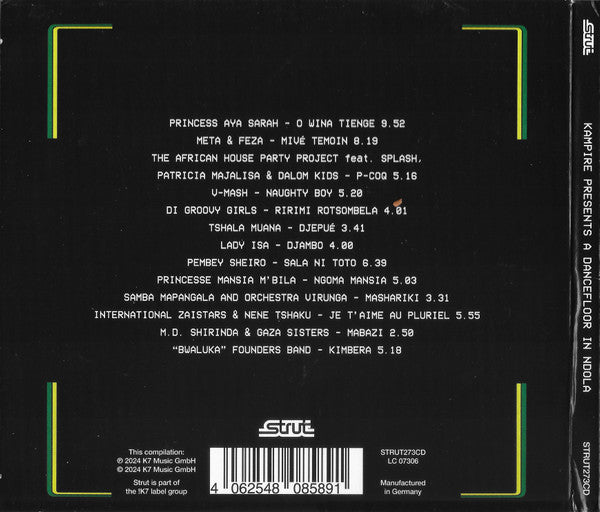 Kampire : A Dancefloor In Ndola (CD, Album, Comp)