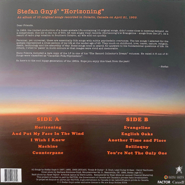 Stefan Gnys : Horizoning (LP, Album, RM)