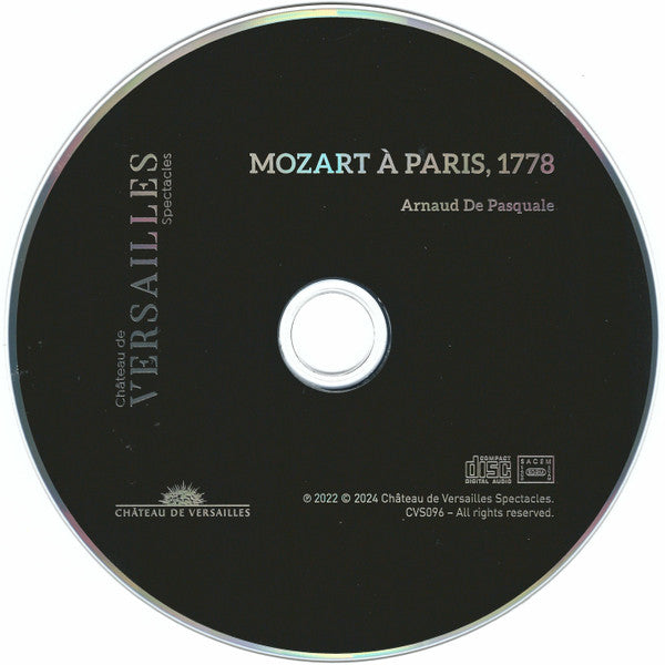 Arnaud De Pasquale : Mozart À Paris 1778 (CD, Album)