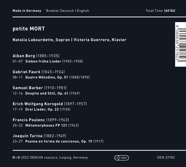 Natalia Labourdette, Victoria Guerrero : Petite Mort (CD, Album)