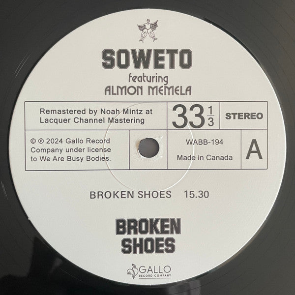 Soweto : Broken Shoes (LP, Album, RE)