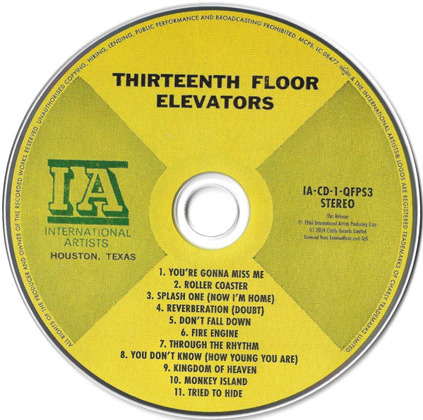 13th Floor Elevators : The Psychedelic Sounds Of The 13th Floor Elevators (CD, Album, Mono, RE, RM, Dig)