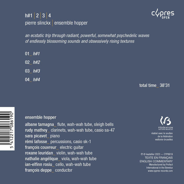 Pierre Slinckx, Ensemble Hopper : H#1|2|3|4 (CD)
