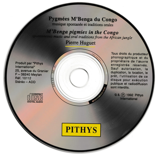 Pygmies ( Pygmies ) - Pierre Huguet : Musique Spontanée Et Traditions Orales Des M'Benga (Spontaneous Music And Oral Traditions Of The M'Benga) (CD, Mixed)
