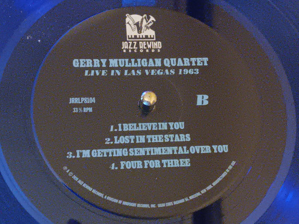 Gerry Mulligan Quartet : Live In Las Vegas 1963 (LP, Album, RE, Blu)