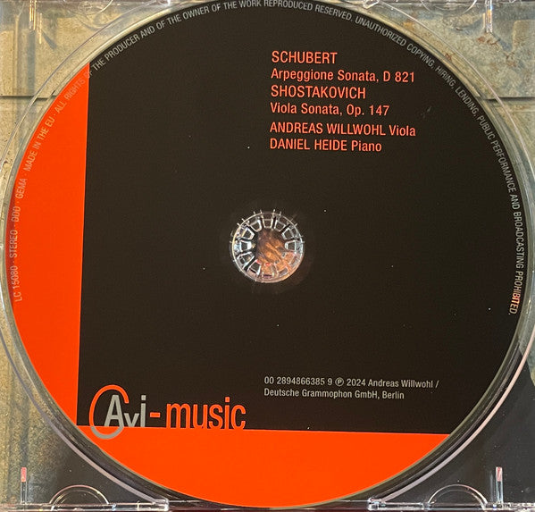 Franz Schubert & Dmitri Shostakovich - Andreas Willwohl, Daniel Heide : Viola & Piano (CD)