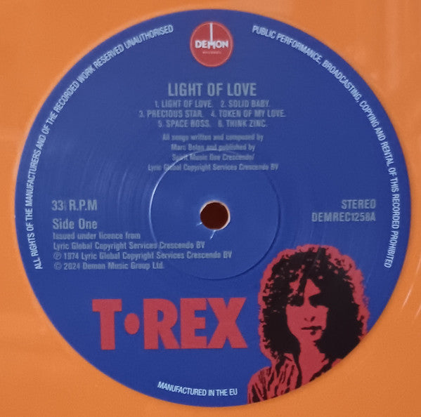 T. Rex : Light Of Love (LP, Album, RE, Ora)