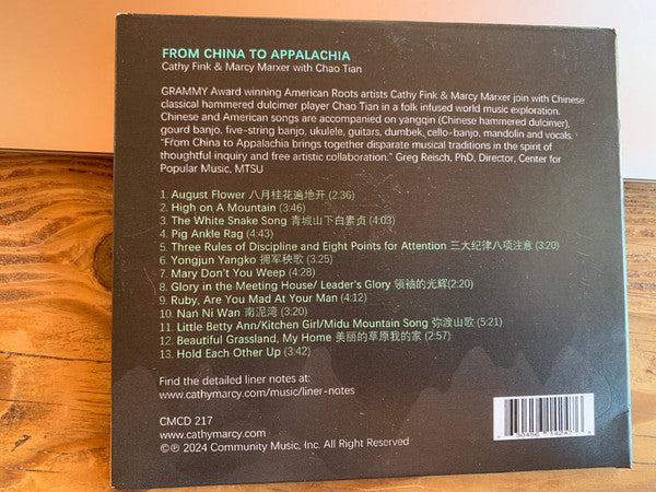 Cathy Fink & Marcy Marxer With Chao Tian : From China To Appalachia (CD, Album)
