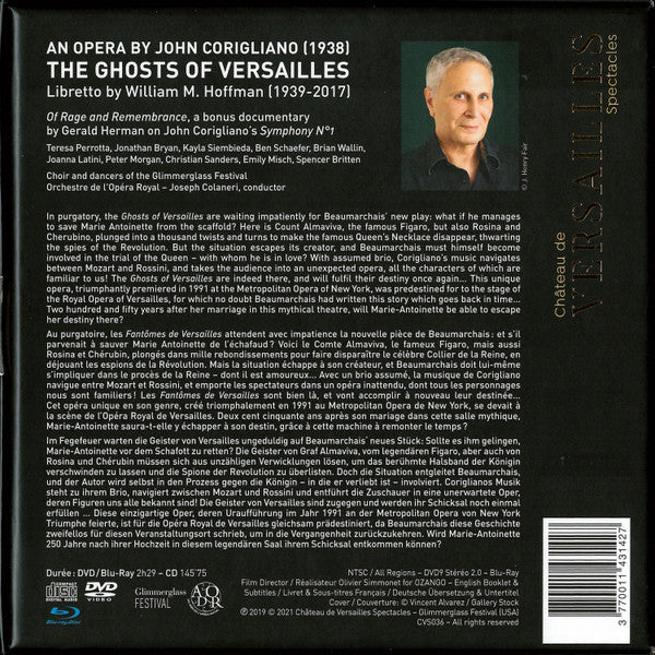 John Corigliano – Joseph Colaneri, Orchestre De L'Opéra Royal : The Ghosts Of Versailles (2xCD + DVD-V, NTSC + Blu-ray)
