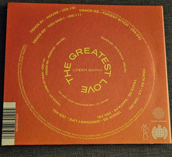 London Grammar : The Greatest Love (CD, Album)