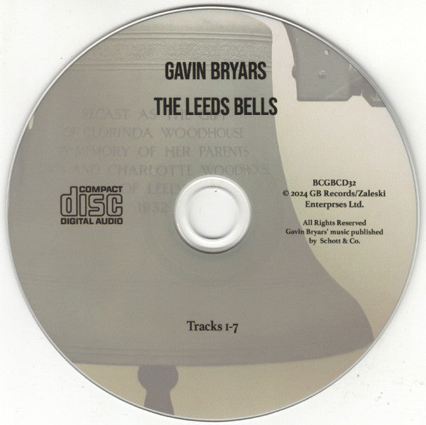 Gavin Bryars : The Leeds Bells (CDr, Album)