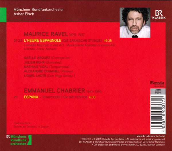Maurice Ravel - Münchner Rundfunkorchester, Asher Fisch : L'Heure Espagnole (CD, Album)