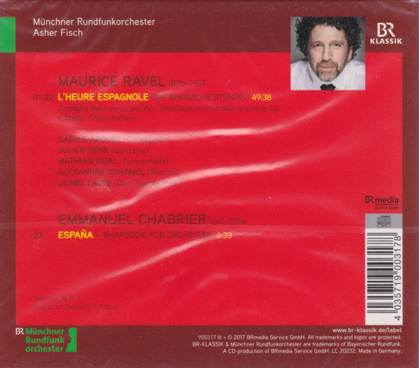 Maurice Ravel - Münchner Rundfunkorchester, Asher Fisch : L'Heure Espagnole (CD, Album)