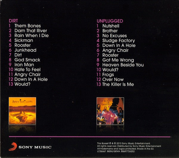 Alice In Chains : Dirt / Unplugged (CD, Album, RE + CD, Album, RE + Box, Comp, Sli)