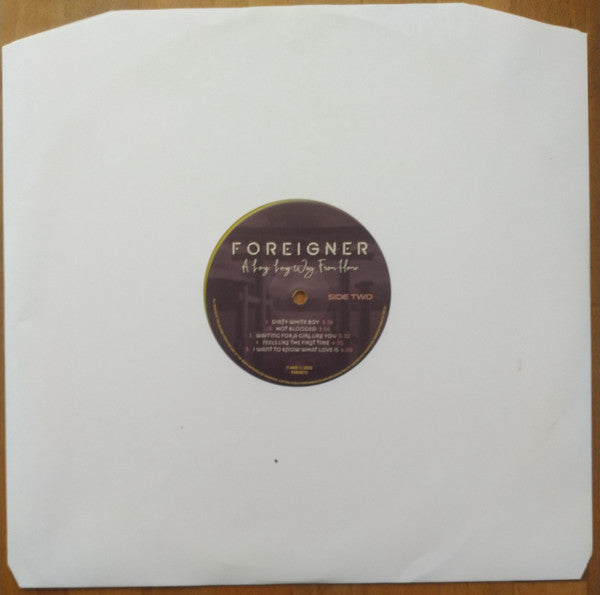 Foreigner : A Long, Long Way From Home (12", S/Edition, Unofficial, Yel)