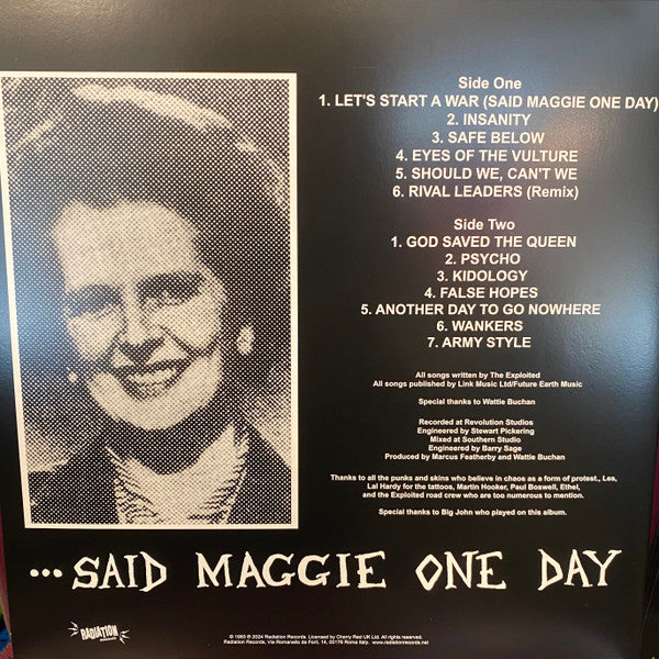 The Exploited : Let's Start A War... ...Said Maggie One Day (LP, Album, Ltd, RE, Yel)