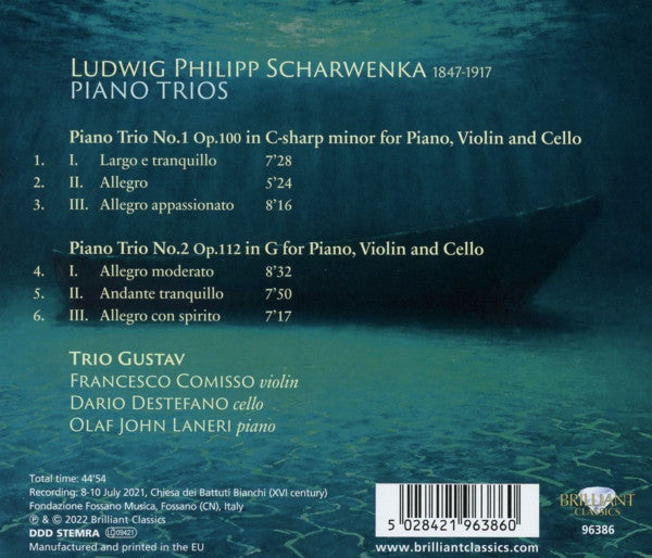 Philipp Scharwenka, Trio Gustav : Piano Trios (CD)