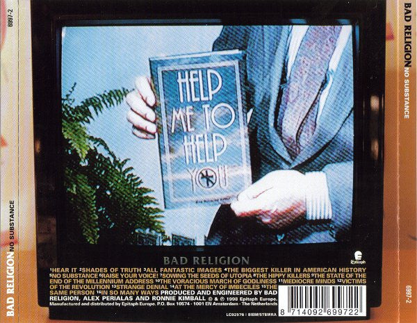 Bad Religion : No Substance (CD, Album, RE)