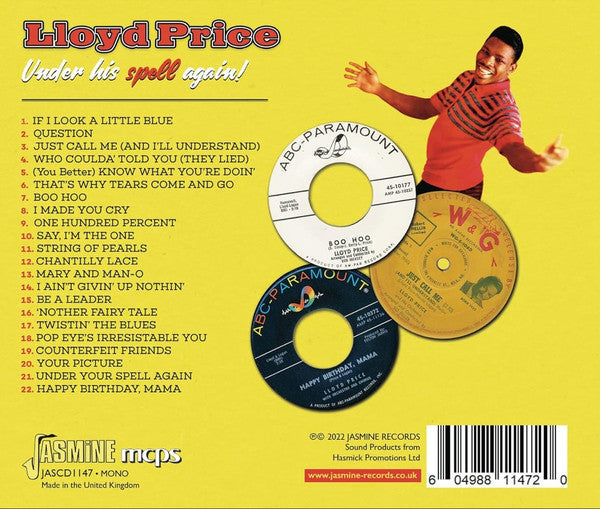 Lloyd Price : Under His Spell Again! – The Singles Collection 1960-1962 (CD, Comp)