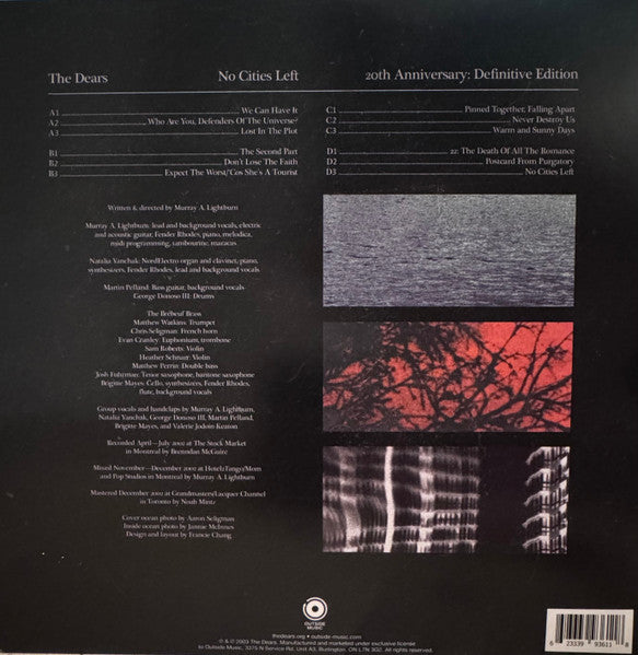 The Dears : No Cities Left - Definitive 20th Anniversary Edition (2xLP, Album, RE, Whi)