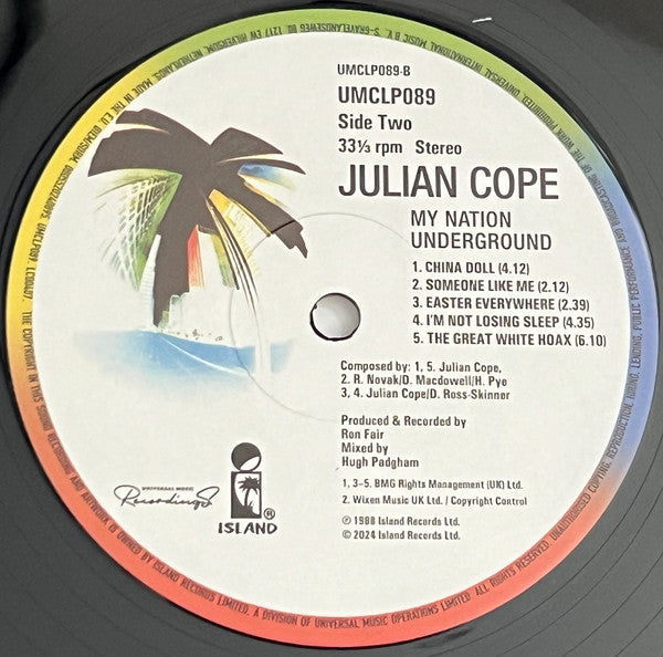 Julian Cope : My Nation Underground (LP, Album, RE)