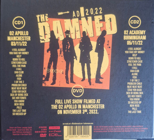 The Damned : AD ❚ 2022  (CD, Album, RE + CD, Album, RE + DVD-V, Multichanne)