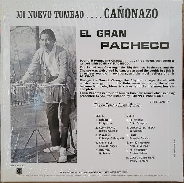 Johnny Pacheco Canta: Pete Rodriguez : Mi Nuevo Tumbao..... Cañonazo (LP, Album, RE, RM)