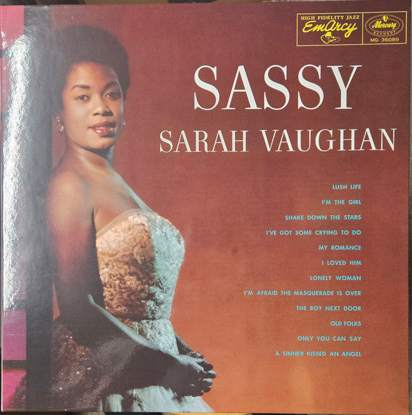 Sarah Vaughan : Sassy (LP, Album, Mono, RE)