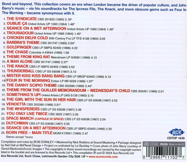 John Barry : Something's Up ! Film, TV & Studio Work 1964-1967 (CD, Comp)