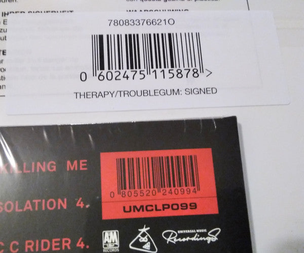 Therapy? : Troublegum (LP, Album, RE, Sil + LP, Comp, Lav + Dlx, Ltd, 30t)