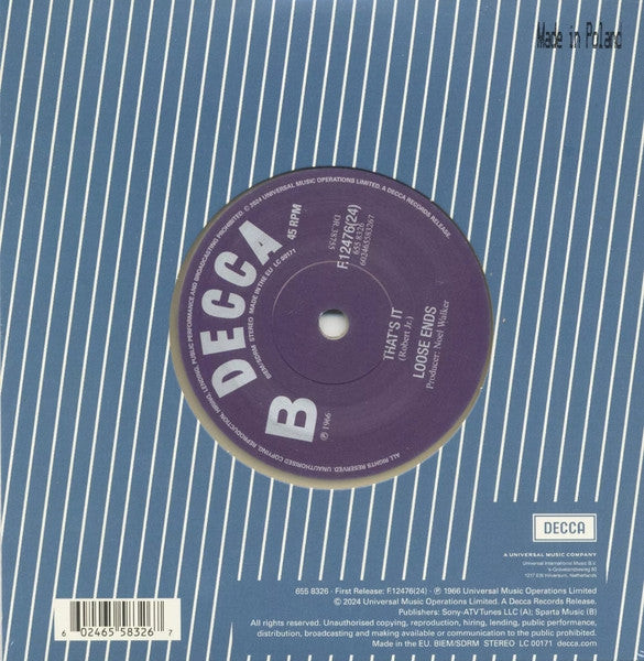Loose Ends (2) : Tax Man (7", Single, Ltd, RE, Cle)