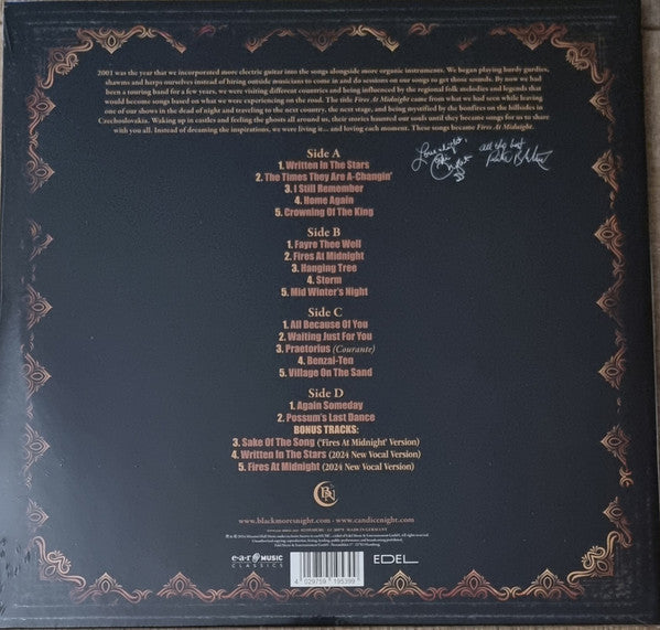 Blackmore's Night : Fires At Midnight (2xLP, Album, Mixed, RE, RM, 25t)