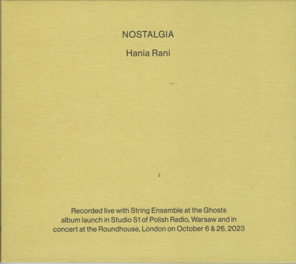 Hania Rani : Nostalgia (CD, Album)