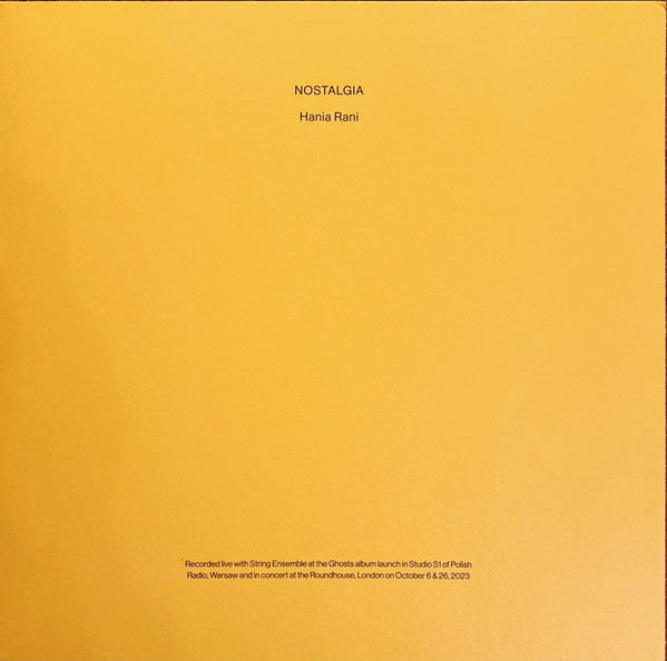 Hania Rani : Nostalgia (2xLP, Ltd)