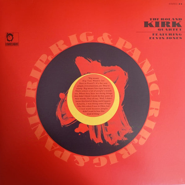 The Roland Kirk Quartet  Featuring  Elvin Jones : Rip, Rig & Panic (LP, Album, RE, Gat)