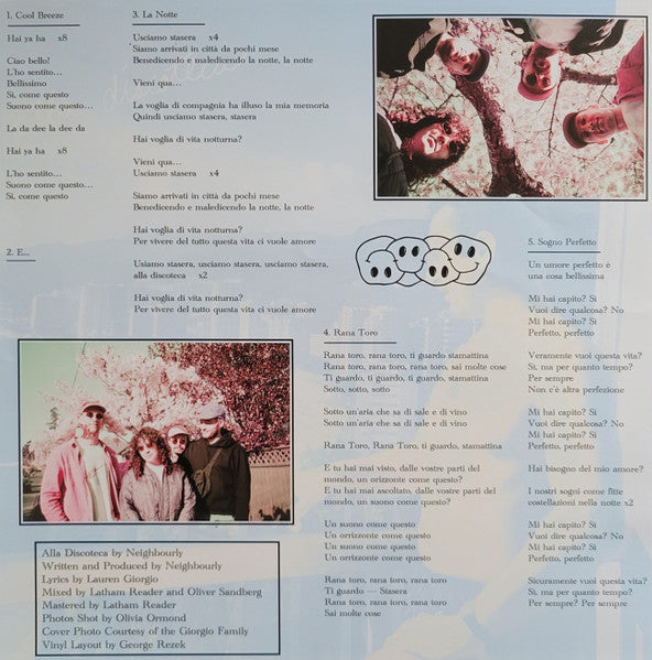 Neighbourly : Outside 311 / Alla Discoteca (12", EP)