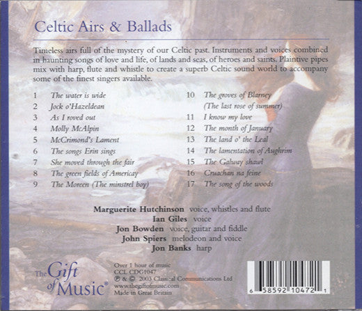 Marguerite Hutchinson / Ian Giles / Jon Bowden / John Spiers / Jon Banks : Celtic Airs & Ballads (CD, Album)