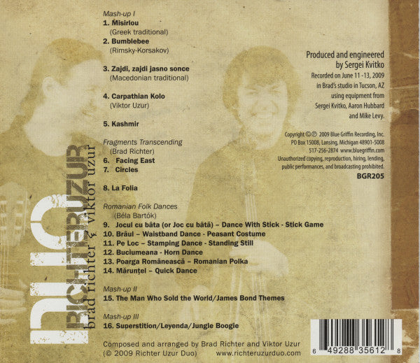 Richter Uzur Duo : String Theory - Music From Albéniz to Zeppelin for cello and guitar (CD, Album)