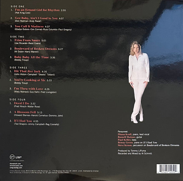 Diana Krall : All For You (A Dedication To The Nat King Cole Trio) (2xLP, Album, RE, 180)