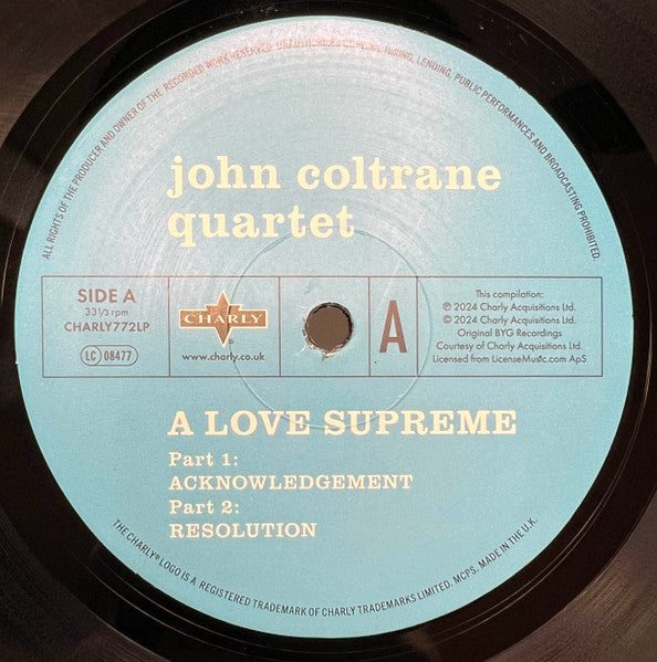 The John Coltrane Quartet : A Love Supreme (6th International Jazz Festival Juan-Les-Pins, Antibes, France) (2xLP, Album, Comp, RM)